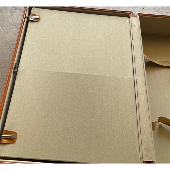 Samsonite Vintage Streamlite Suitcases Luggage Solid Brown 1950s RARE Style 4651 - Picture 12 of 16